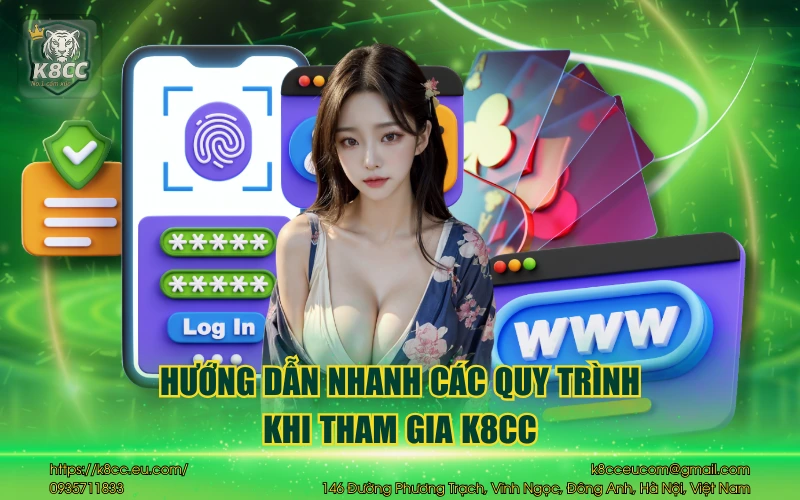 Nhà cái K8CC 40 Hướng dẫn nhanh các quy trình khi tham gia K8CC