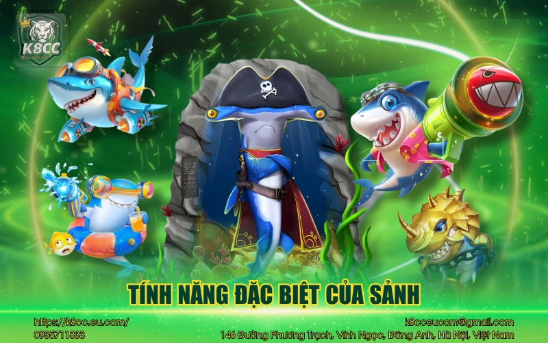 Bắn Cá K8CC - Sân chơi bắn cá đổi thưởng siêu hấp dẫn 3 Tính năng đặc biệt của sảnh
