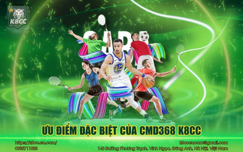 CMD368 Sports K8CC - Cá cược thể thao uy tín hàng đầu châu Á 3 Ưu điểm đặc biệt của CMD368 K8CC